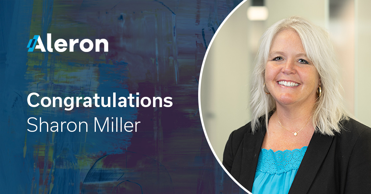 Headshot of Sharon Miller next to text that reads Congratulations
